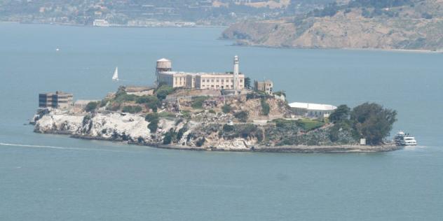 Blick vom Coit Tower in Richtung Alcatraz