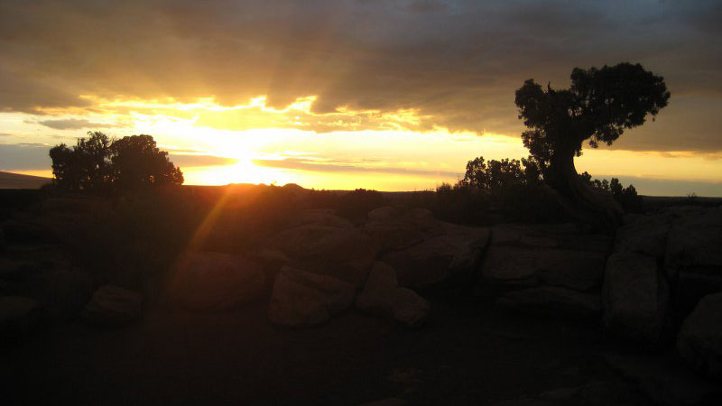 Sonnenuntergang im Deadhorse Point SP