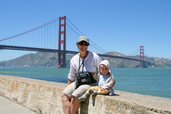 Die Golden Gate Bridge und Petra mit Tim