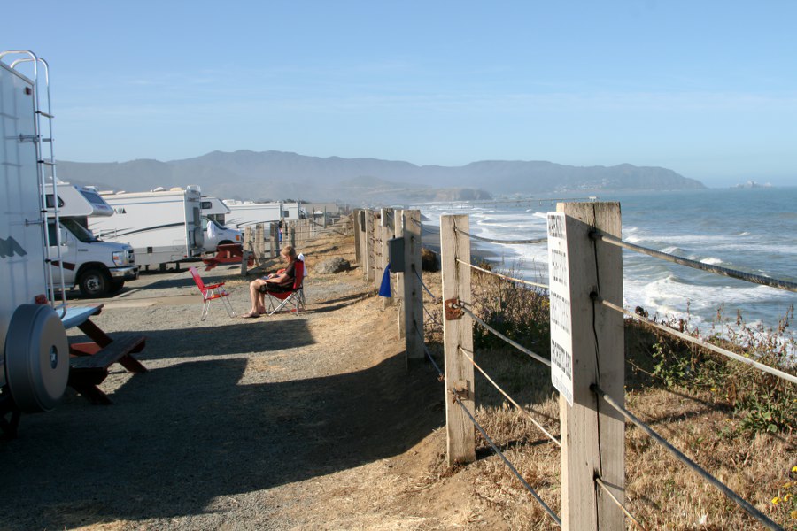 Blick von unserem Wohnmobil auf den Pazifik