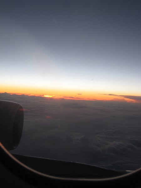 Wir fliegen immer ein bißchen im Hellen