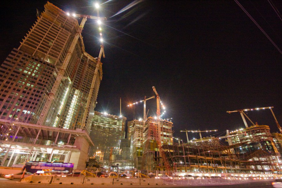 Riesenbaustelle neben dem "Bellagio"