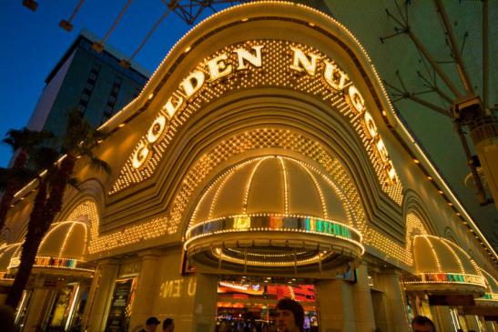 Das Golden Nugget, eines der ersten Casinos in Las Vegas