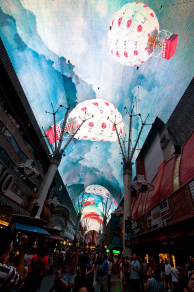 Die Experience in der Fremont Street