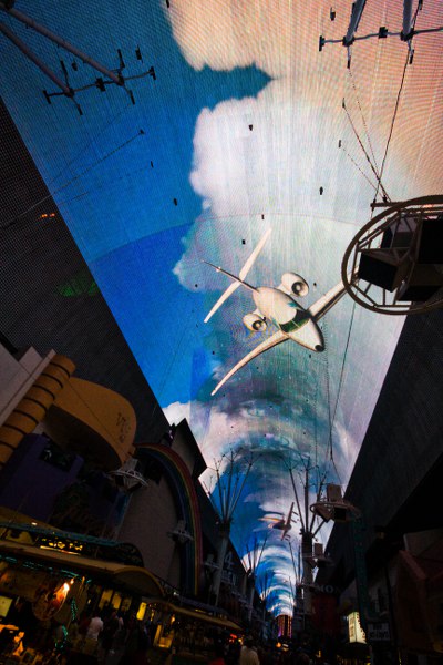 Die Experience in der Fremont Street