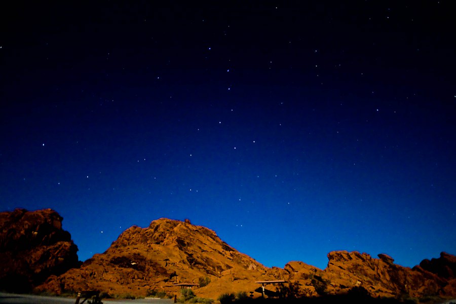 Nachts im Valley of Fire SP