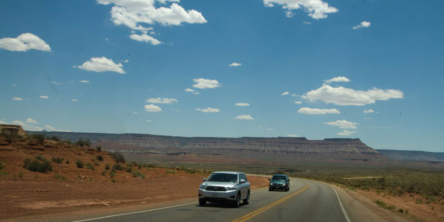 Fahrt von St. George nach Kanab über den Zion NP