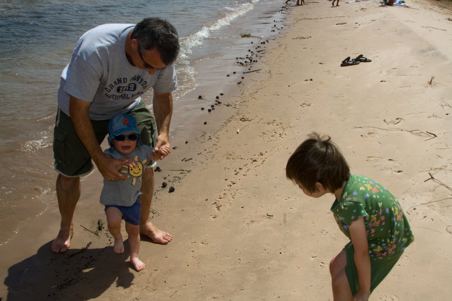 Das Wasser ist eisekalt