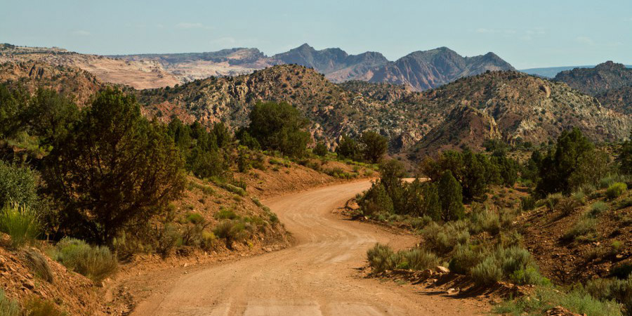 Die House Rock Valley Road (12 Meilen bis zum Wave-Trailhead auf Schotter)