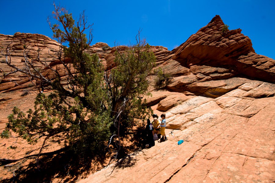 Hier hatten wir auf dem Hinweg Waser deponiert