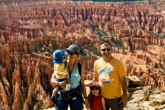 Familie Peter im Bryce Canyon NP