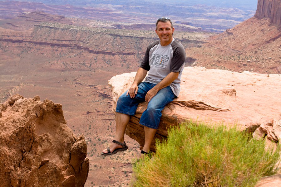 Am Grand View Point im Canyonlands NP