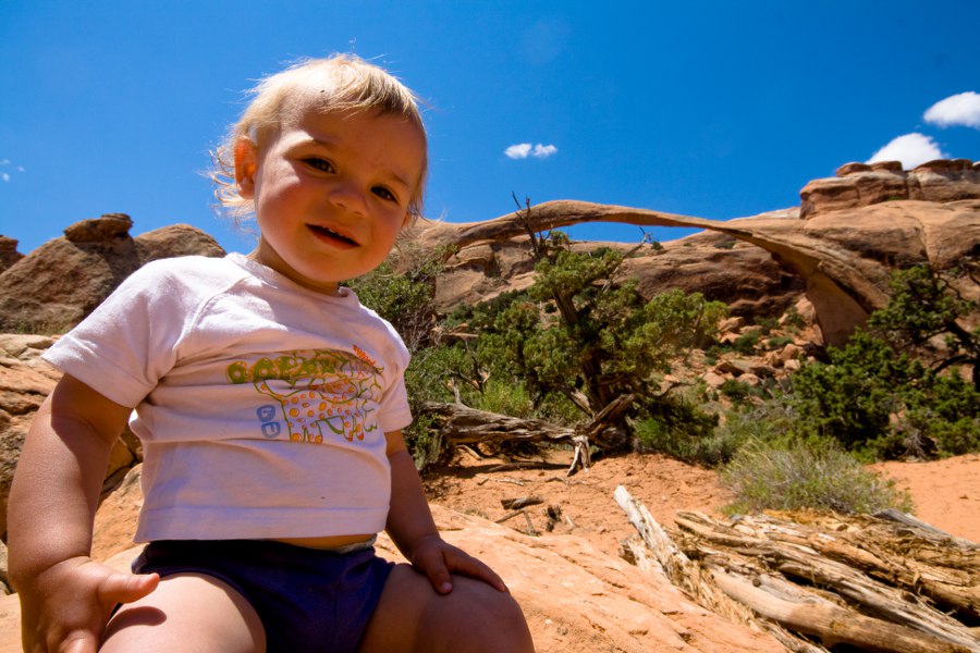 Tim vor dem Landscape Arch