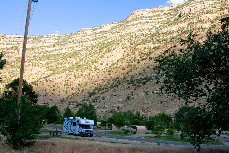 Unser letzter Campground auf der Reise im Colorado River SP - Island Acres