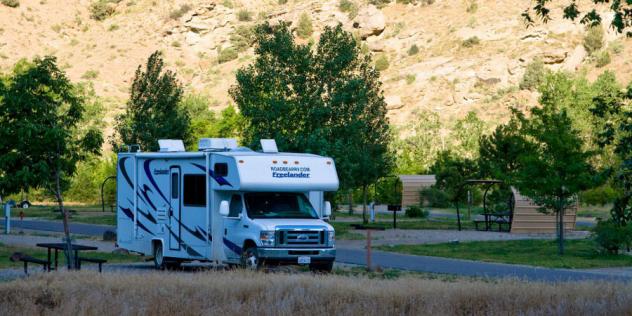 Unser letzter Campground auf der Reise im Colorado River SP - Island Acres