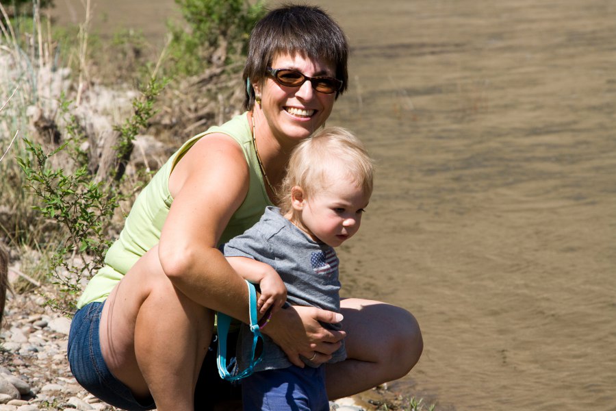 Petra und Tim am Colorado River