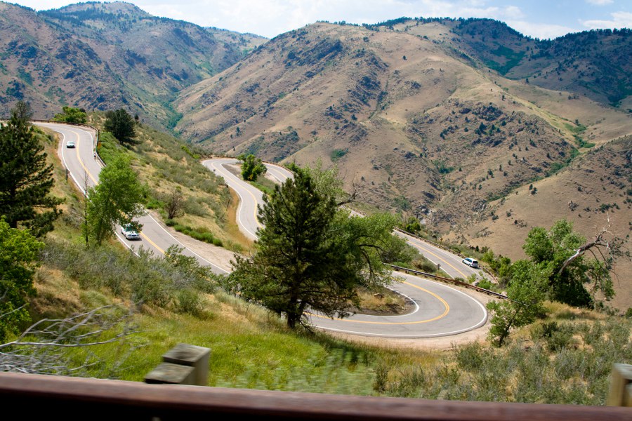 Serpentinen zum Lookout Mountain