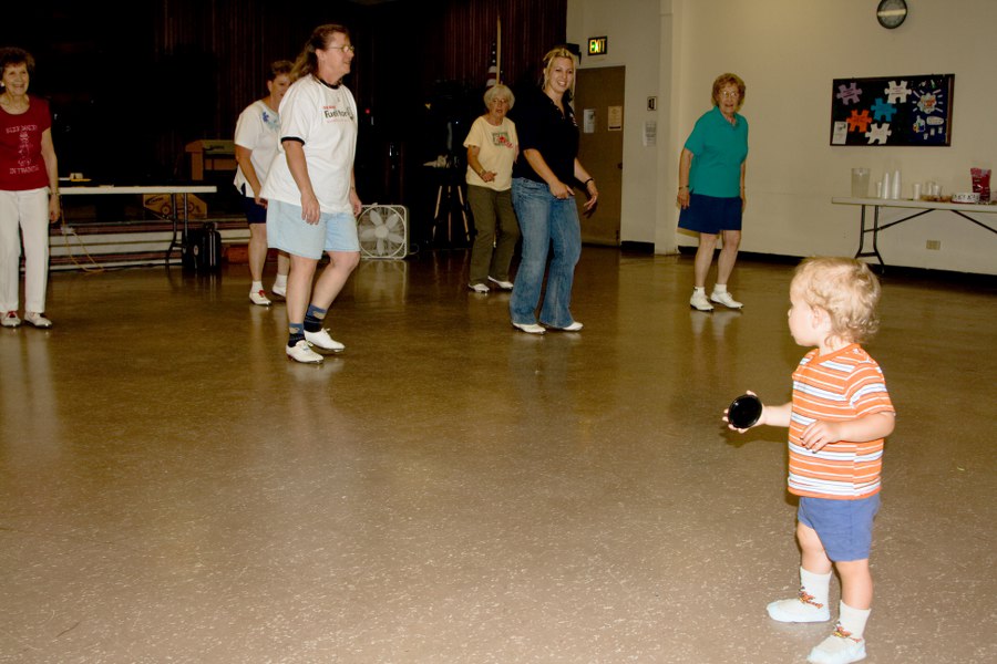 Beim Clogging von Shirleys Club