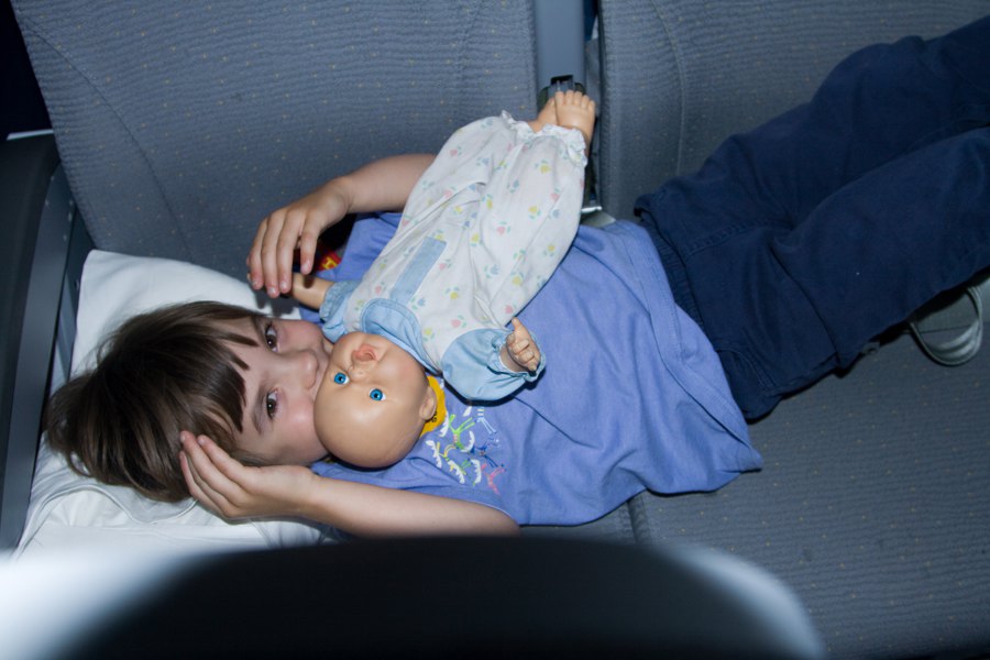 Svenja kurz vorm Einschlafen